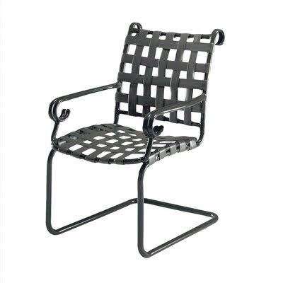 Ramsgate Patio Dining Armchair Woodard Textured Black/Volt Sand 35x22H x 23x22W x 25x22D
