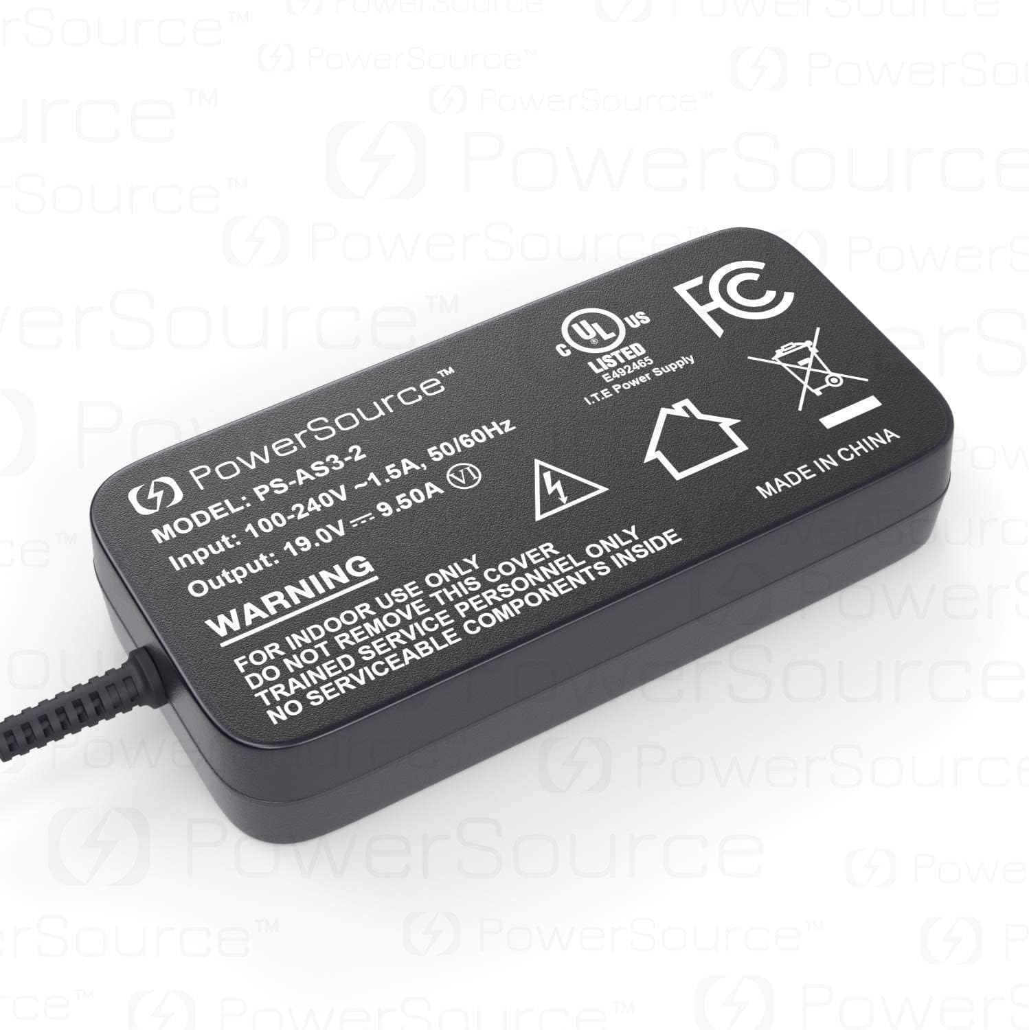 PowerSource 180W 150W 120W UL Listed Extra Long 14Ft AC-Adapter-Charger for MSI Stealth Thin GF63 GF65 GF75 GS65 GS75 GT70 Apache Pro GE62 GE72 GL62 GS60 ADP-180NB BC Laptop Power-Supply Cord Pack of 2