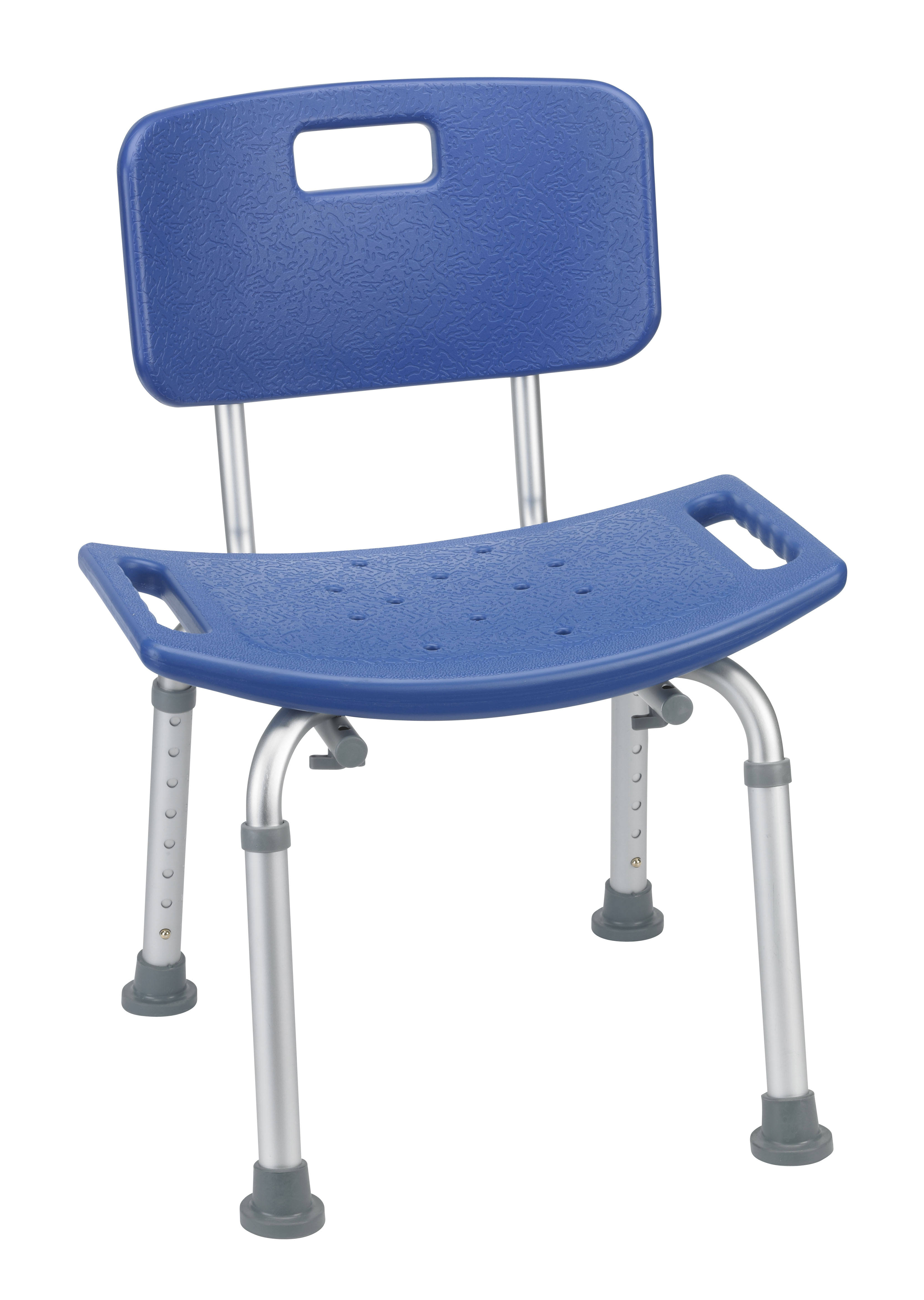 Drive Medical Bathroom Safety Shower Tub Bench Chair with BACK, Blue
