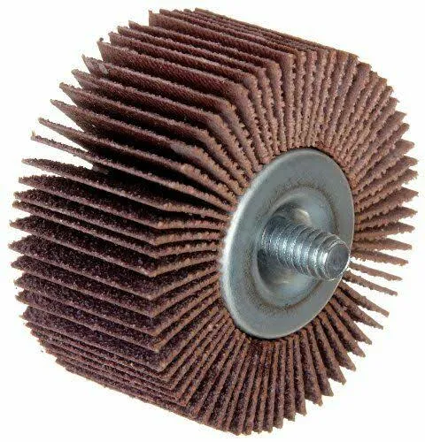 Merit High Performance Quick-Change Mini Grind-O-Flex Abrasive Flap Wheel Threaded Shank Ceramic Aluminum Oxide 1-5 8 Dia 1 Face