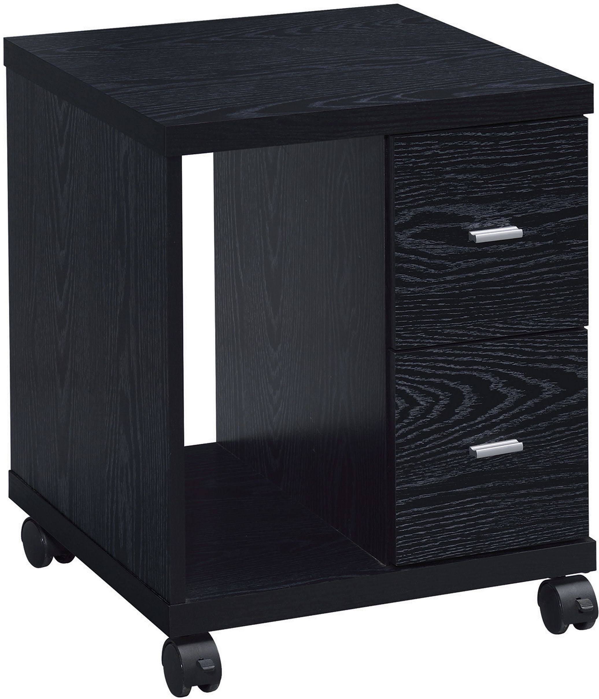 Coaster Clark 2 Drawers Computer Stand in Black