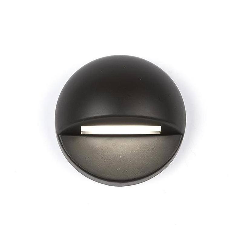 WAC Lighting LED 12V Round Deck and Patio Light Black