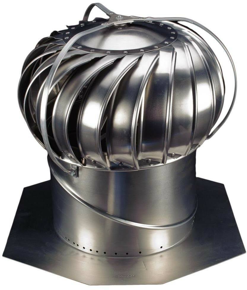 14 in. Mill Finish Aluminum Externally Braced Whirlybird Wind Turbine