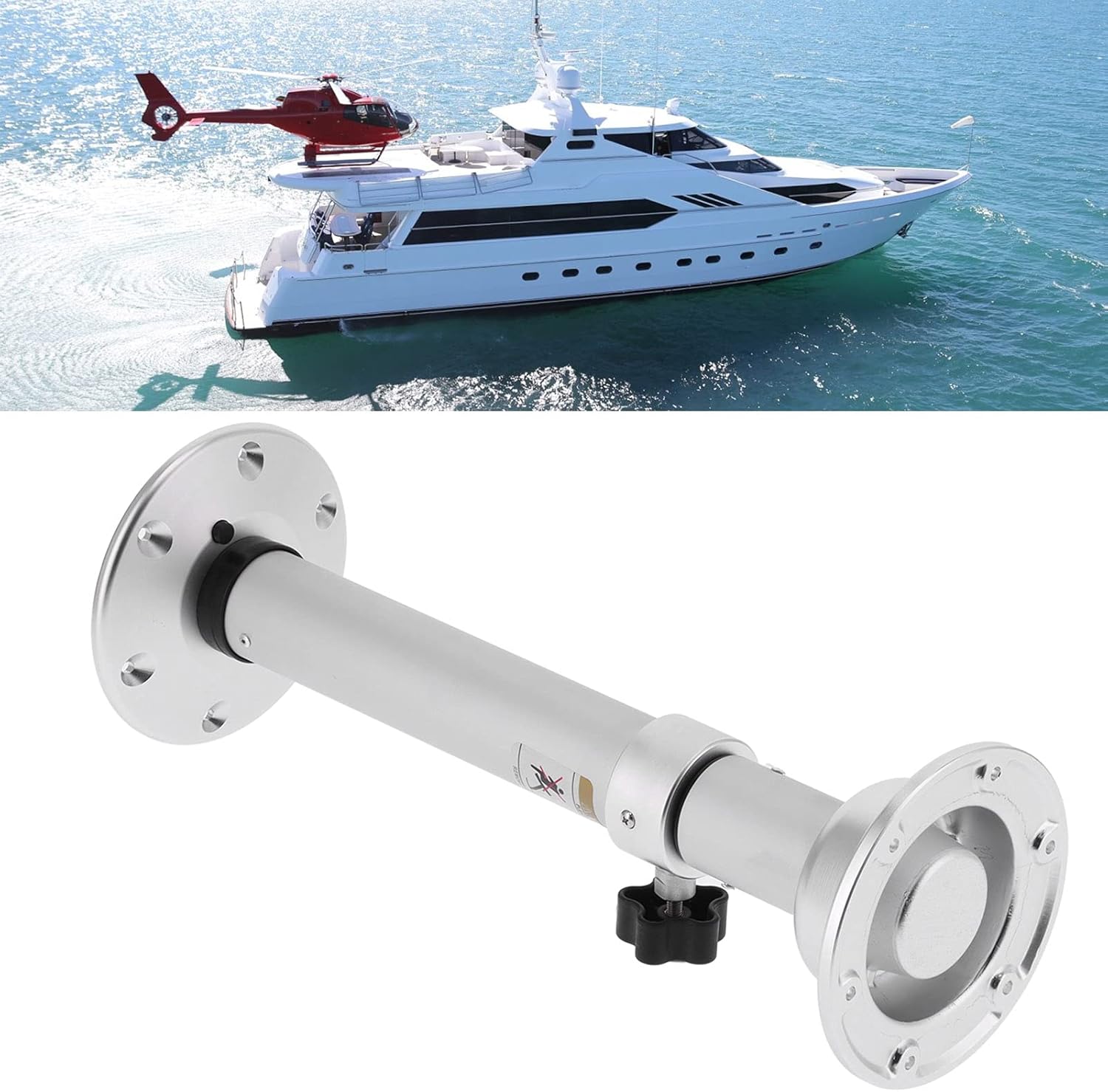 Table Pedestal, 19.3‑28.3in Adjustable Telescopic Pedestal, Table Pedestal Kit with Mount Base Parts for Caravan Motorhome Yacht