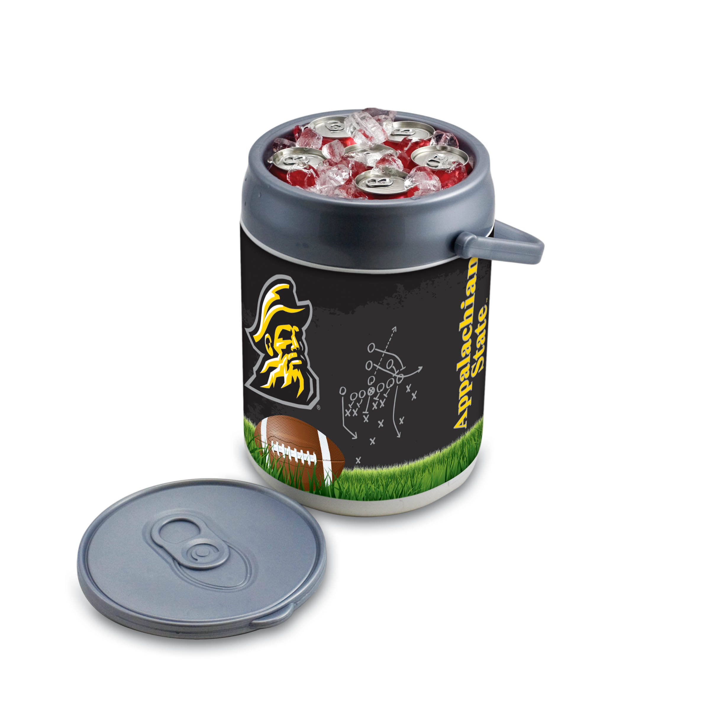 Picnic Time Appalachian State Can Cooler Grey