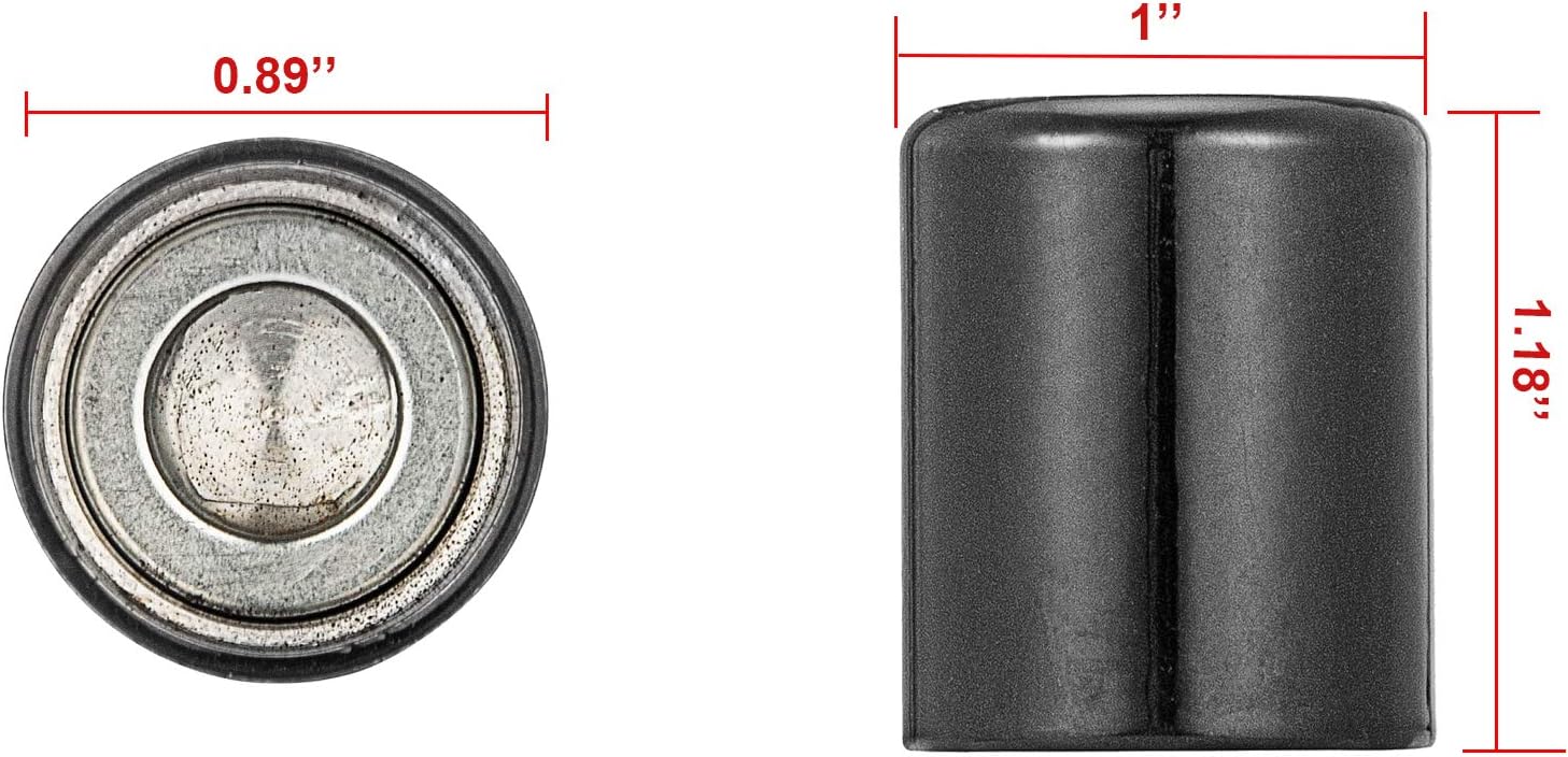 WSays 4PCS Docking Point Hardware Magnet Cover Caps Kit Compatible with Harley Touring Road Glide Road King Sportster Softail Dyna Models -Black