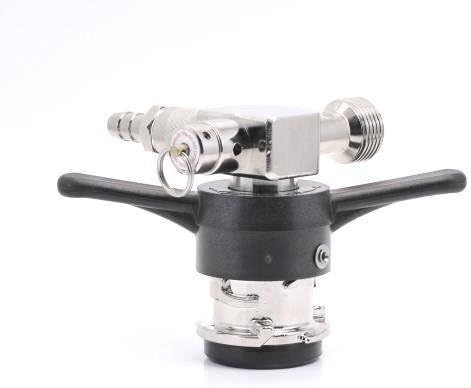 Taprite FT44T Sankey D Style Low Profile Black Wing Handle Beer Tap Keg Coupler