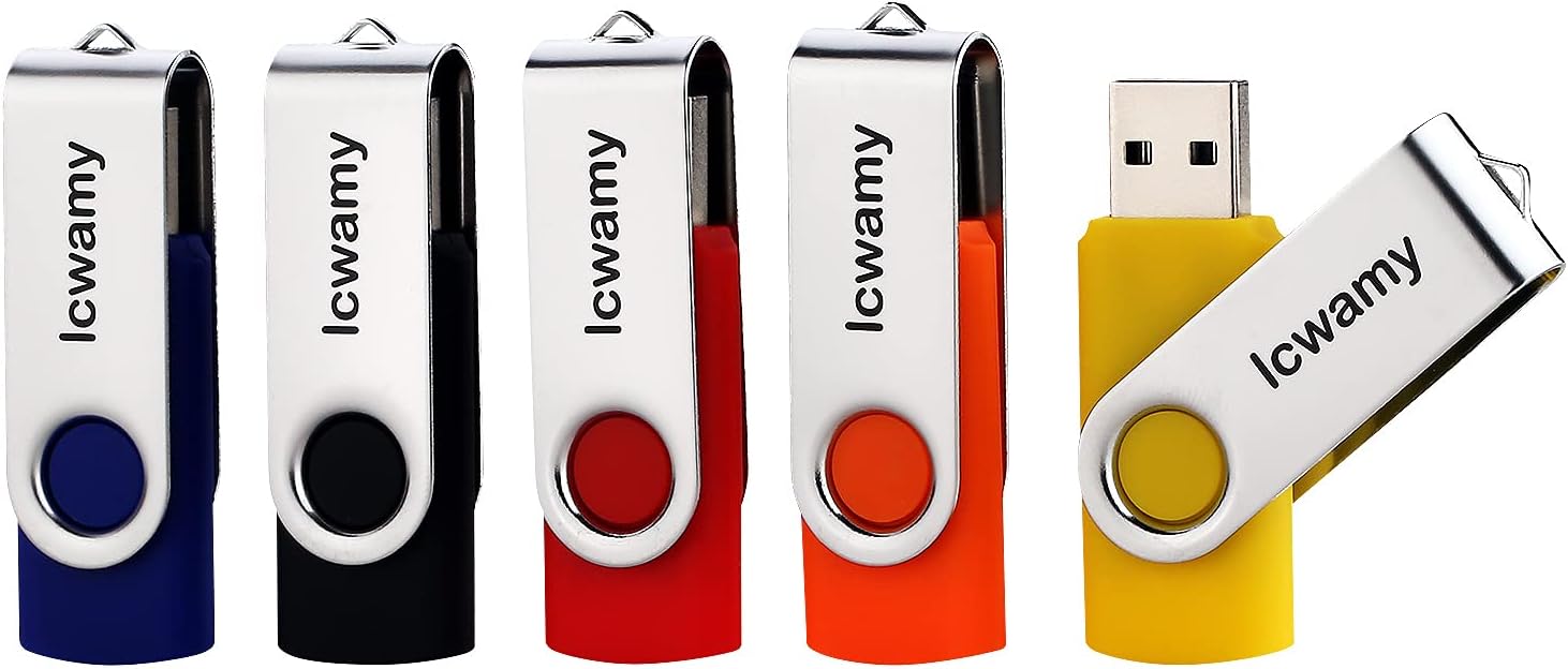 100 Pack 8GB Flash Drive Bulk and Wholesale USB Flash Drives W/Read Speed 14MB/21MB 8GB Twister USB Flash Drive Pen Drive 8GB Thumb Drive USB Memory Stick lcwamy USB (Black, Without Logo)