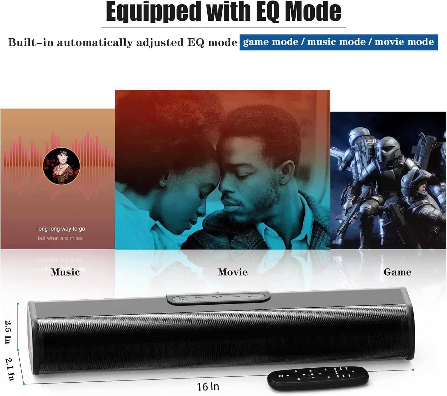 FLYTOP 30W Bowfell Sound Bar for TV with 5.0 Bluetooth, HDMI RAC, Coax, USB, AUX Connection, Sound/Audio System for TV Speakers/Home Theater, Gaming, Projectors. (S20) Pack of 2