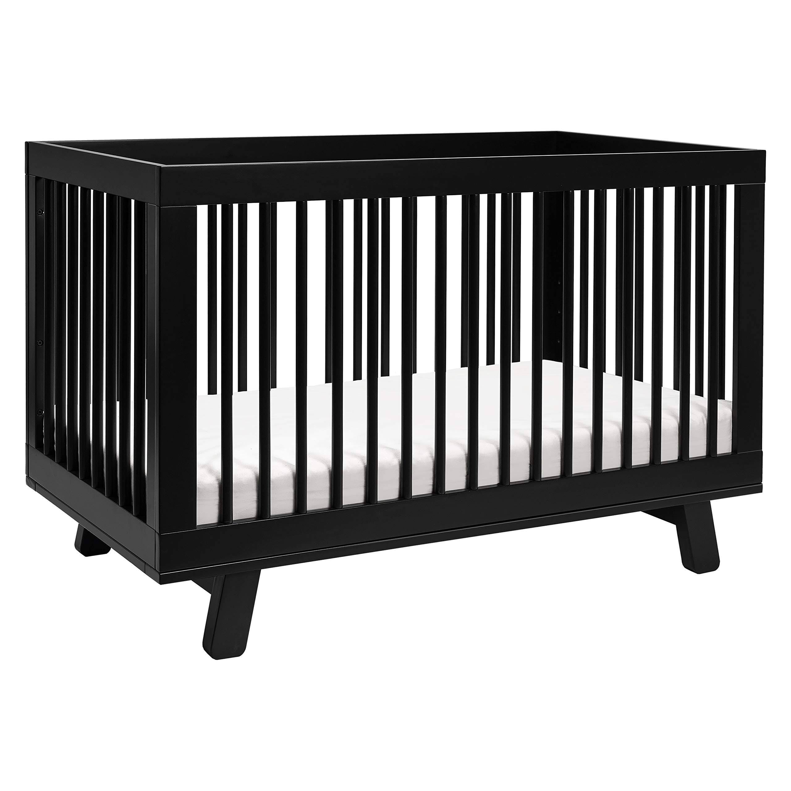 Babyletto Hudson 3-in-1 Convertible Crib with Toddler Bed Conversion Kit - Black