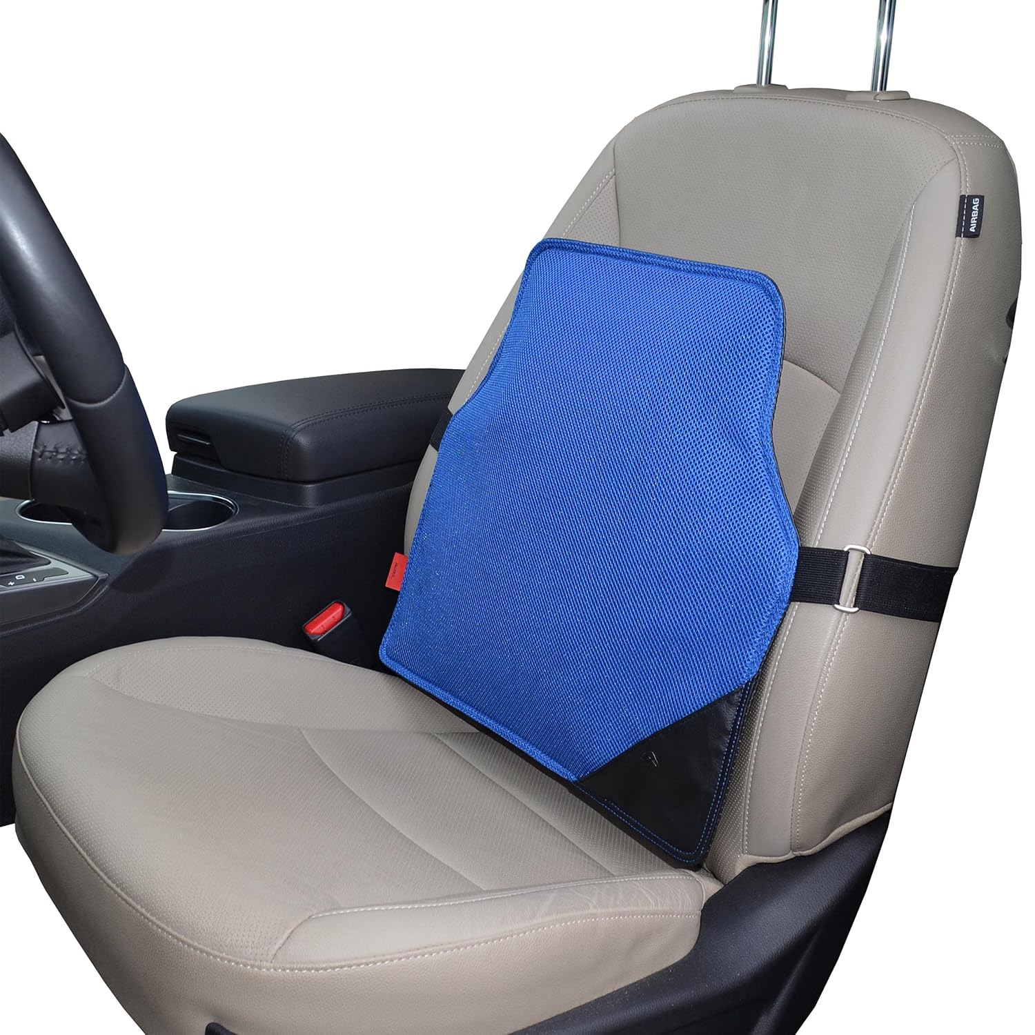 AJUVIA JazzRX 3-in-1 Back Support Office Chair Cushion for Immediate Pain Relief, Air-Cell Technology Orthopedic Lumbar Pillow for Car Seat