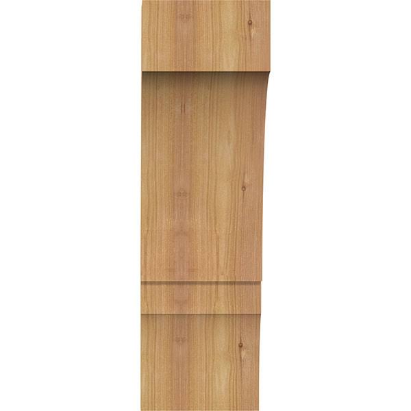 6x22W x 8x22D x 20x22H Balboa Rough Sawn Brace, Western Red Cedar