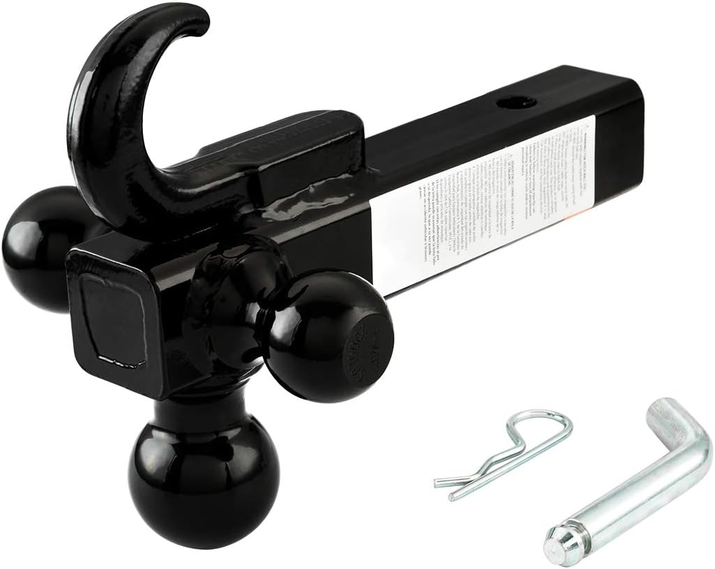 TOPSKY Trailer Ball Mount with Hitch Hook & Hitch pin, 1-7/8