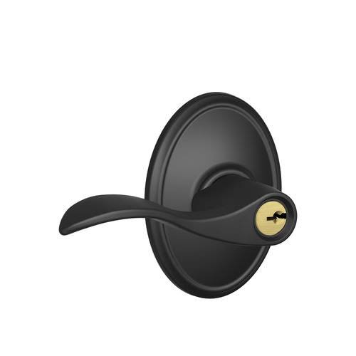 Schlage F51AACC625WKF Accent Lever with Wakefield Trim Keyed Entry Lock Finish: Bright Chrome