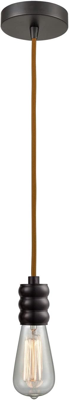 Innovations 100OB-10CR-5OB Transitional One Light Mini Pendant from Gatsby Collection in Black Finish,