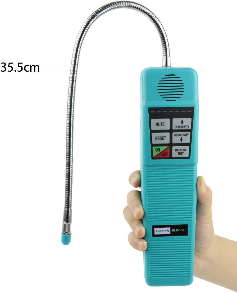 Elitech HLD-100+ HVAC Refrigerant Leak Detector AC Sniffer Automotive Halogen Gas Tester