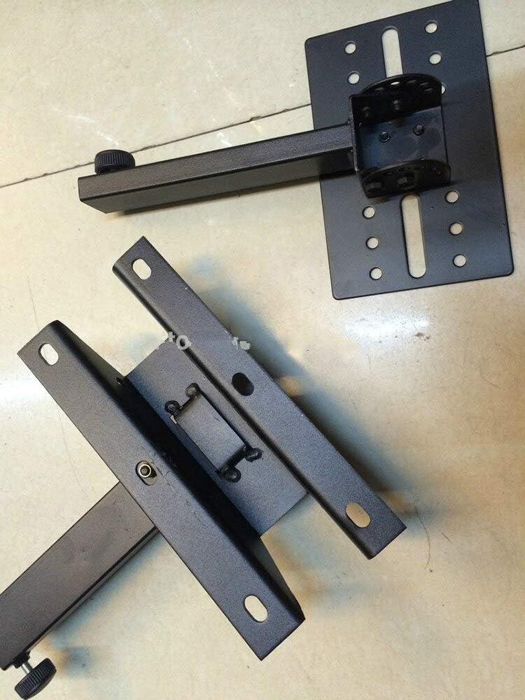 1Pair Professional Tilting Rotating Surround Holder Speaker Bracket Wall Mount Holder with Metal Plate