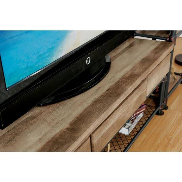 Furniture of America Rein Antique Black 60 in. TV Stand