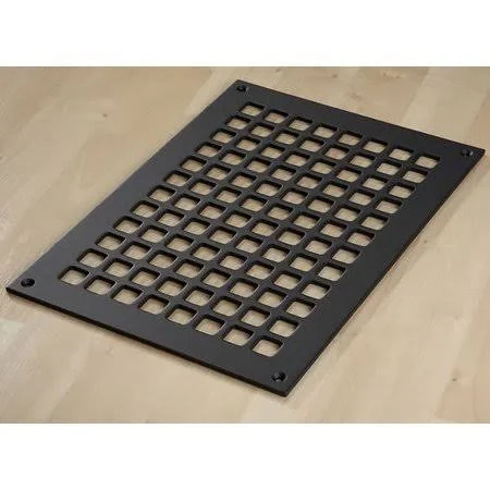 Reggio Registers G1014-Snh Grid Series 12x22 x 8x22 Floor Grille Without Mounting HO Black Steel