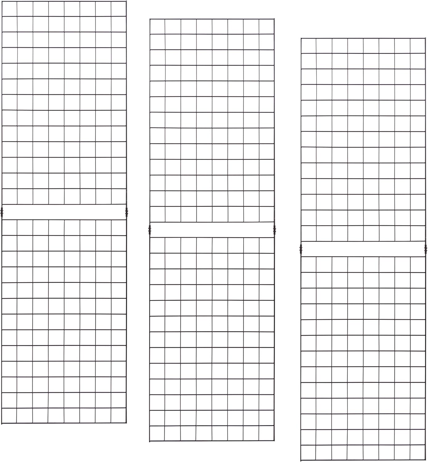 ECONOCO Portable 2’ X 7’ Chrome Grid Panels - Pack of 3