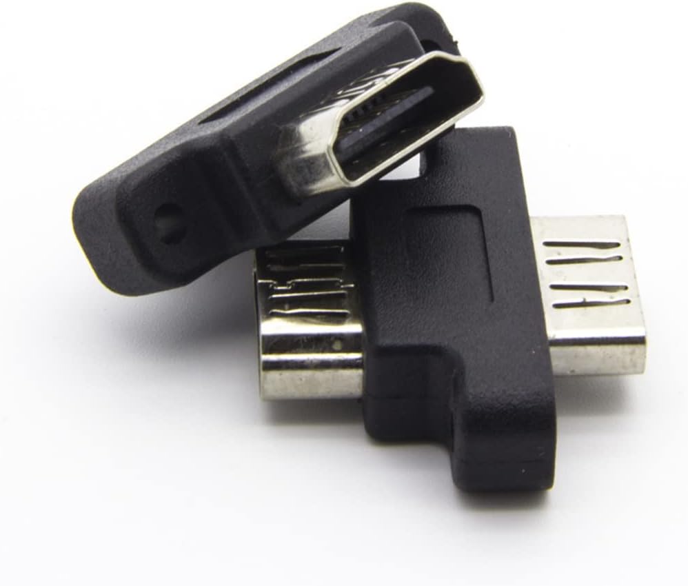 HDMI Coupler HDMI Connector Male to Male Adapter HDMI Joiner Extender with Panel Mount Holes (5 Packs)