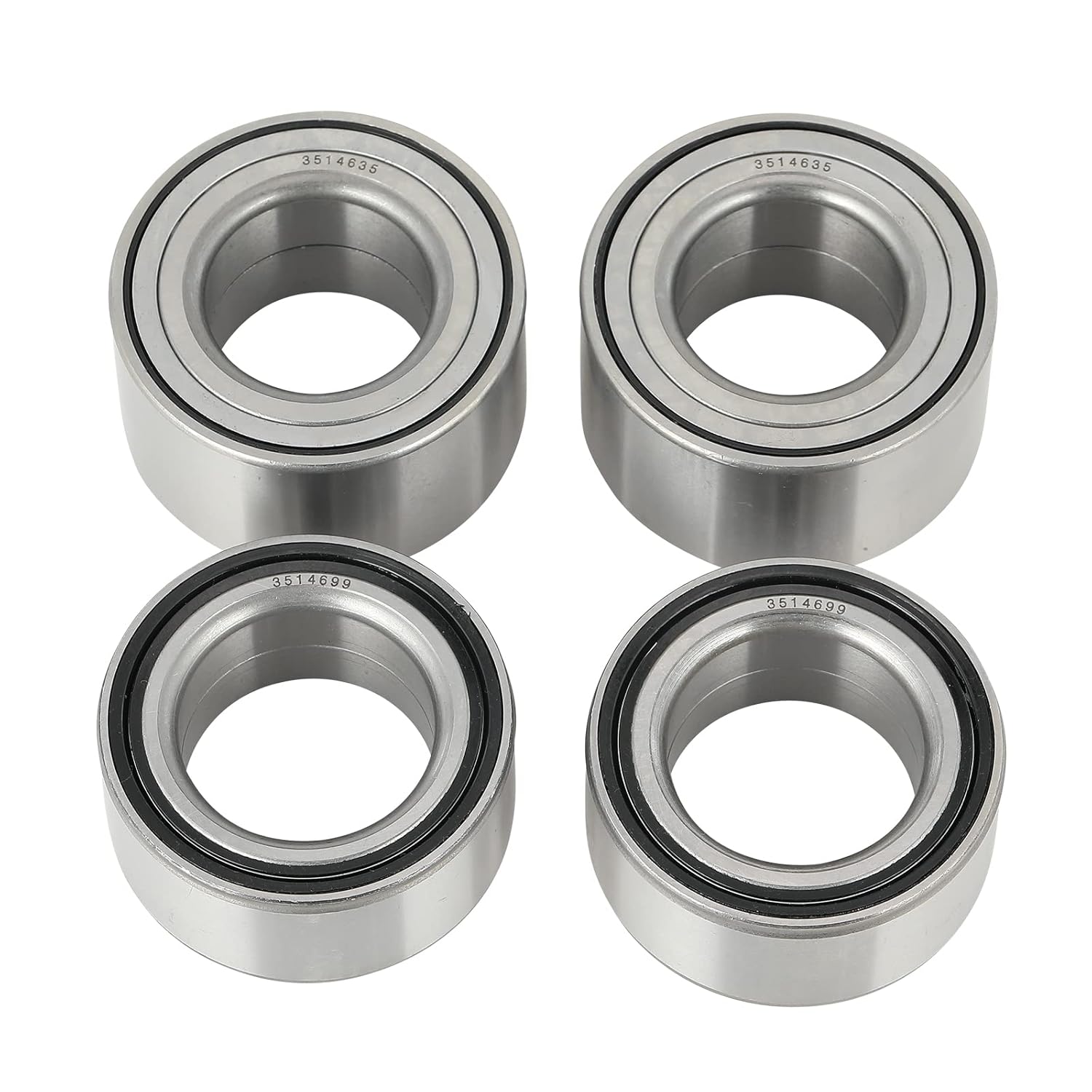 Besnor Front Rear Wheel Bearing Kit for Polaris Ranger 570 800 900 1000 RZR Sportsman Scrambler, Replaces OEM Front 3514699 3514822 Rear 3514635 3585502