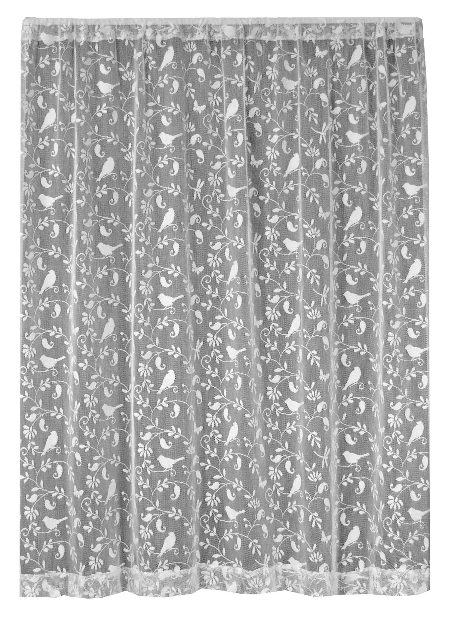 Heritage Lace Bristol Garden Panel White / 96 inch