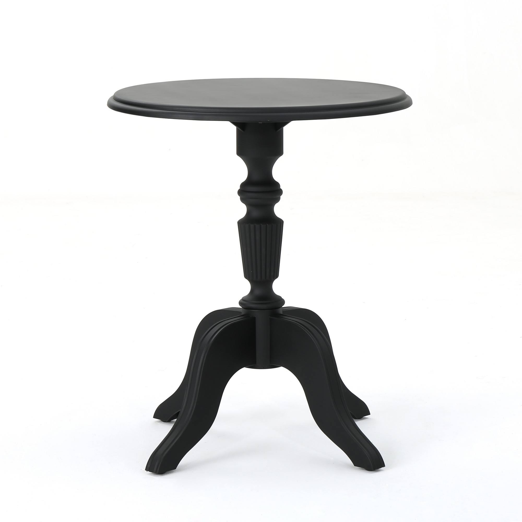 Christopher Knight Home Danish Outdoor Round Side Table by, Black