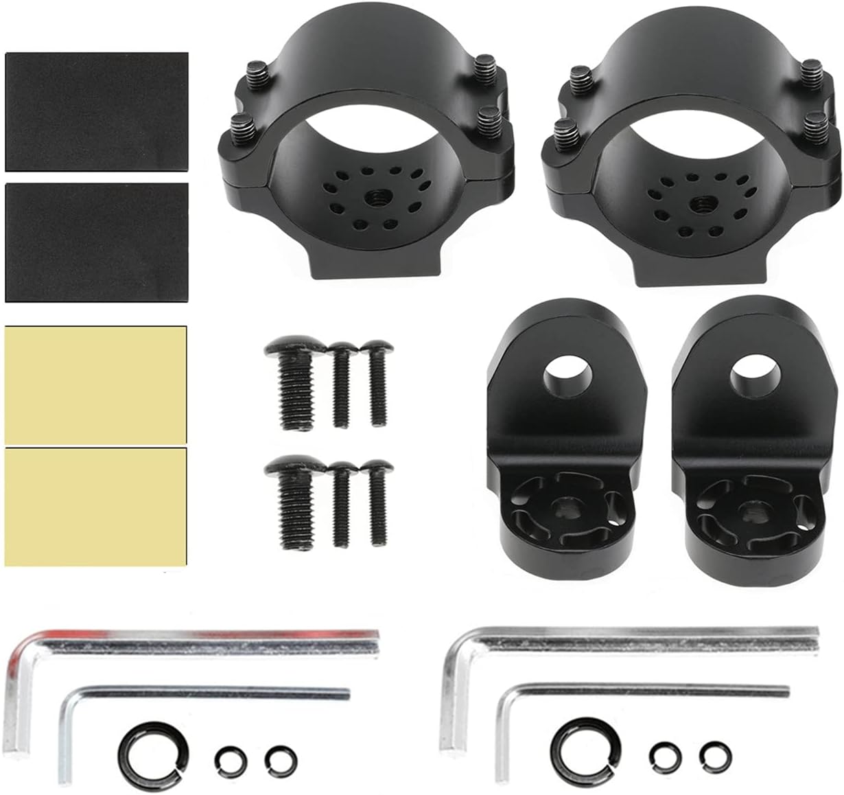 1.75 to 1.85 inch UTV Flag Mount Whip Light Mount Bracket for Polaris RZR 900 1000 XP Pro for Can Am Marverick X3 Commander Set of 2