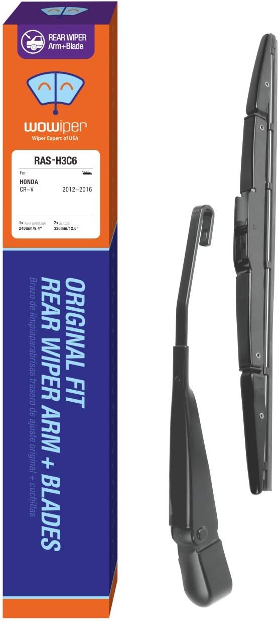 WOWIPER Genuine OE for Honda CRV 2012-2016, Rear Windshield Wiper Arm with Blades 10+13+13 inch 3pcs (Set for Back Window)