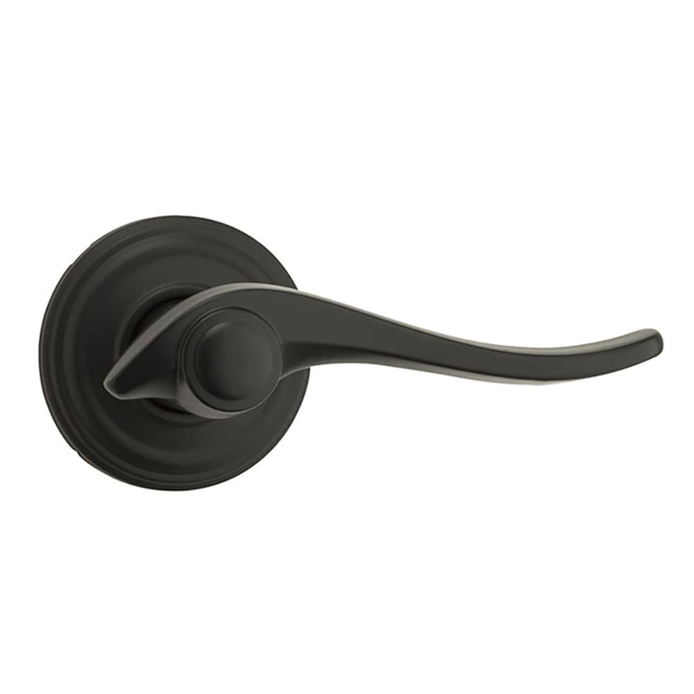 Kwikset 720AVL 514 Avalon Lever Passage Door Lock, Iron Black