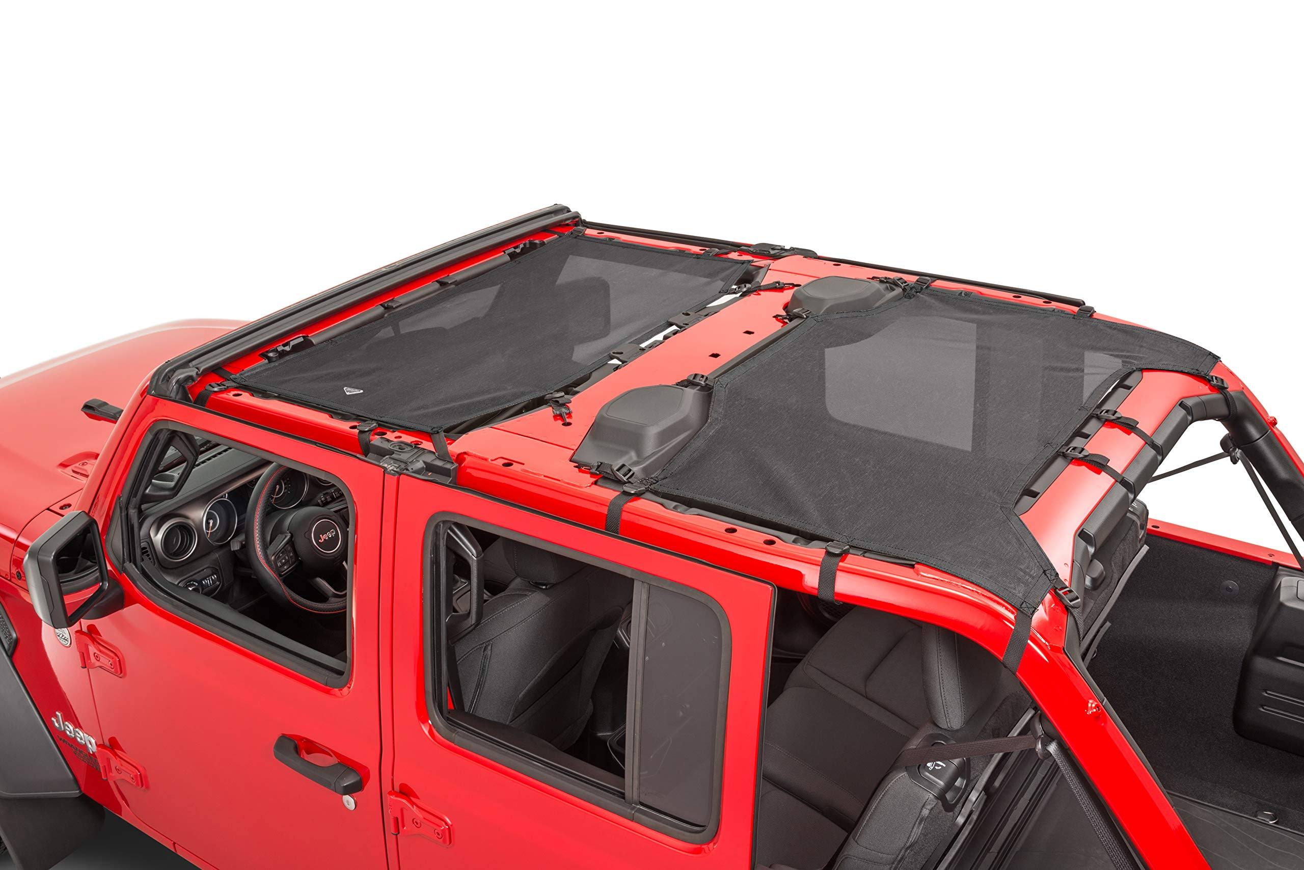 Jeep Wrangler MasterTop ShadeMaker Freedom Mesh Bimini Top Plus; Black 14201601