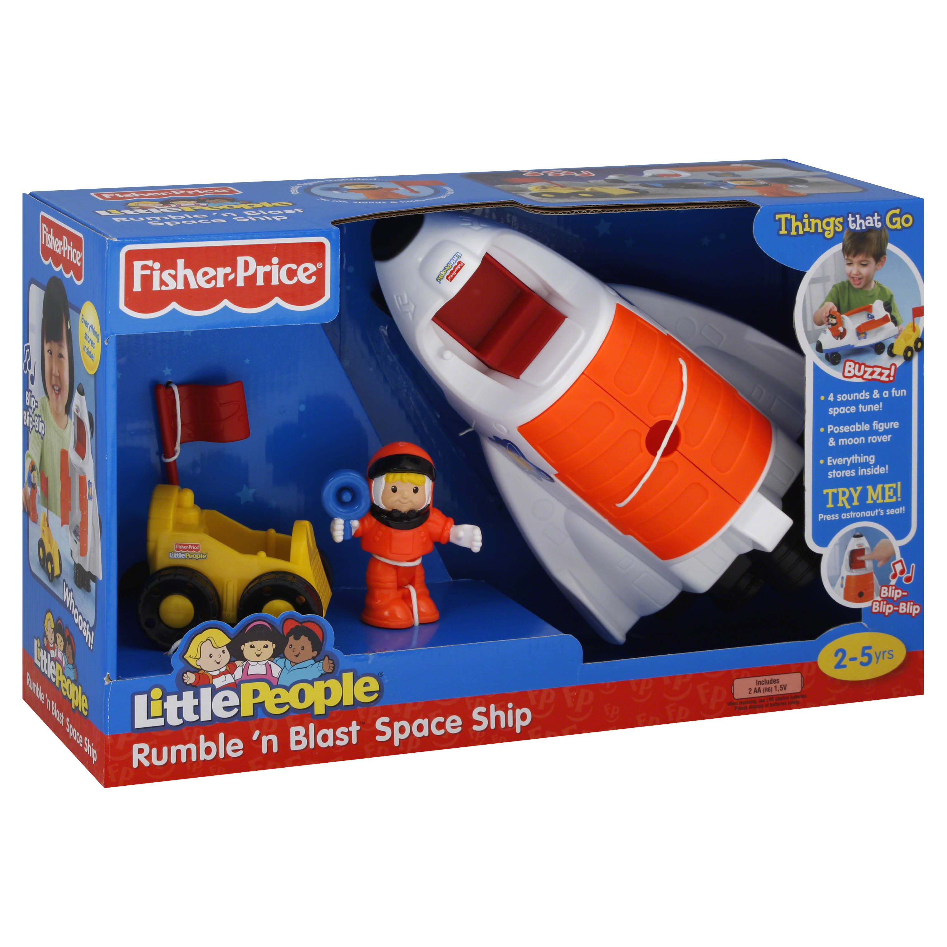 Fisher Price Little People Space Ship, Rumble &n Blast
