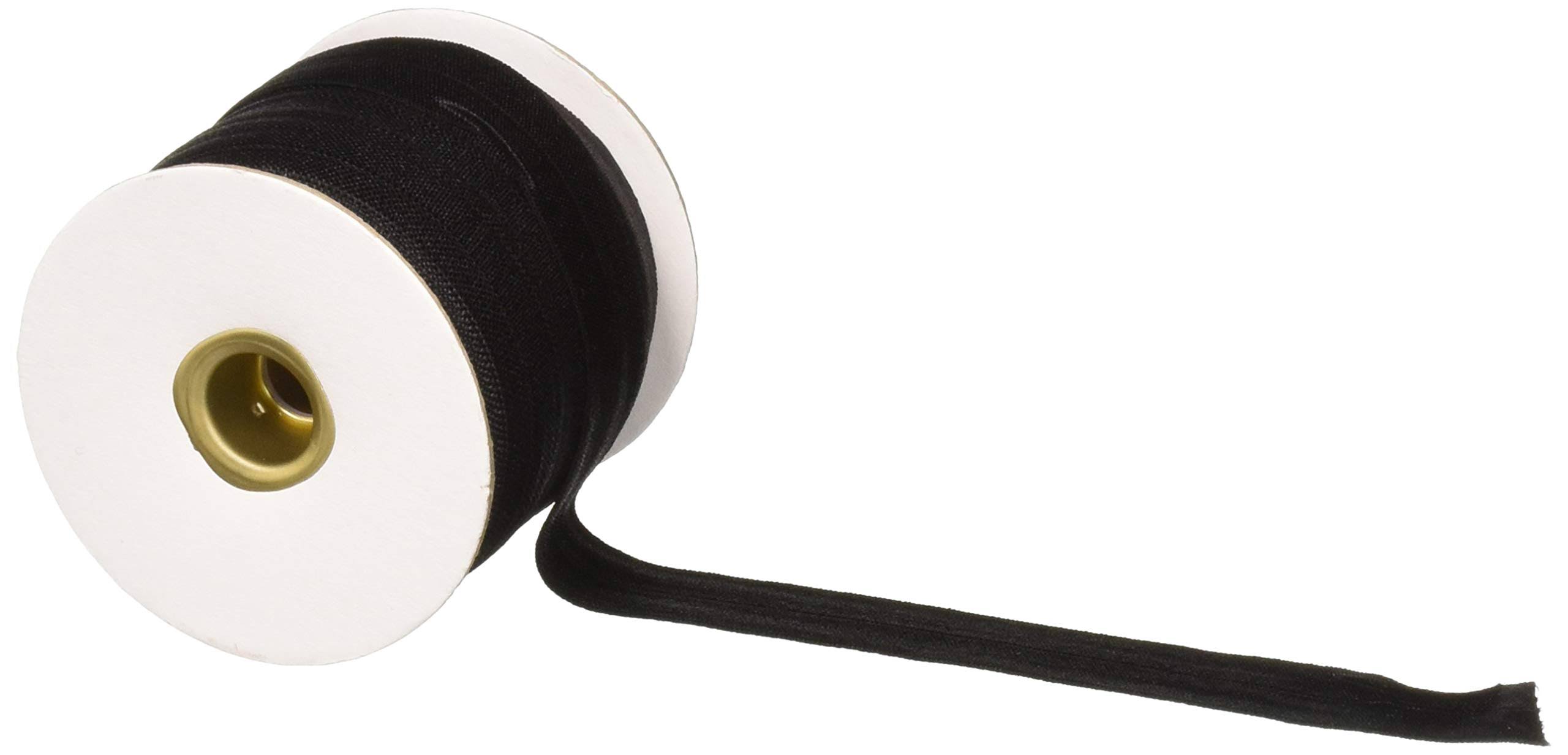 by Annie 3/4in x 50yd Black Fold-Over Elastic