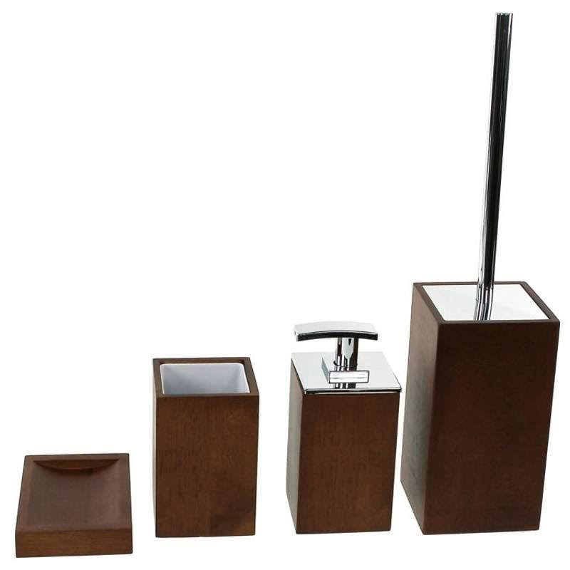 Gedy PA181-31 Papiro Brown Bathroom Accessory Set