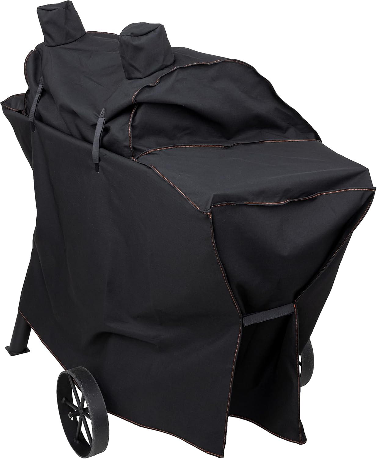 Oklahoma Joe's 7585473P04 Rider DLX Anthem Series Rip-Stop Pellet Grill and Smoker Cover, Black Pack of 2