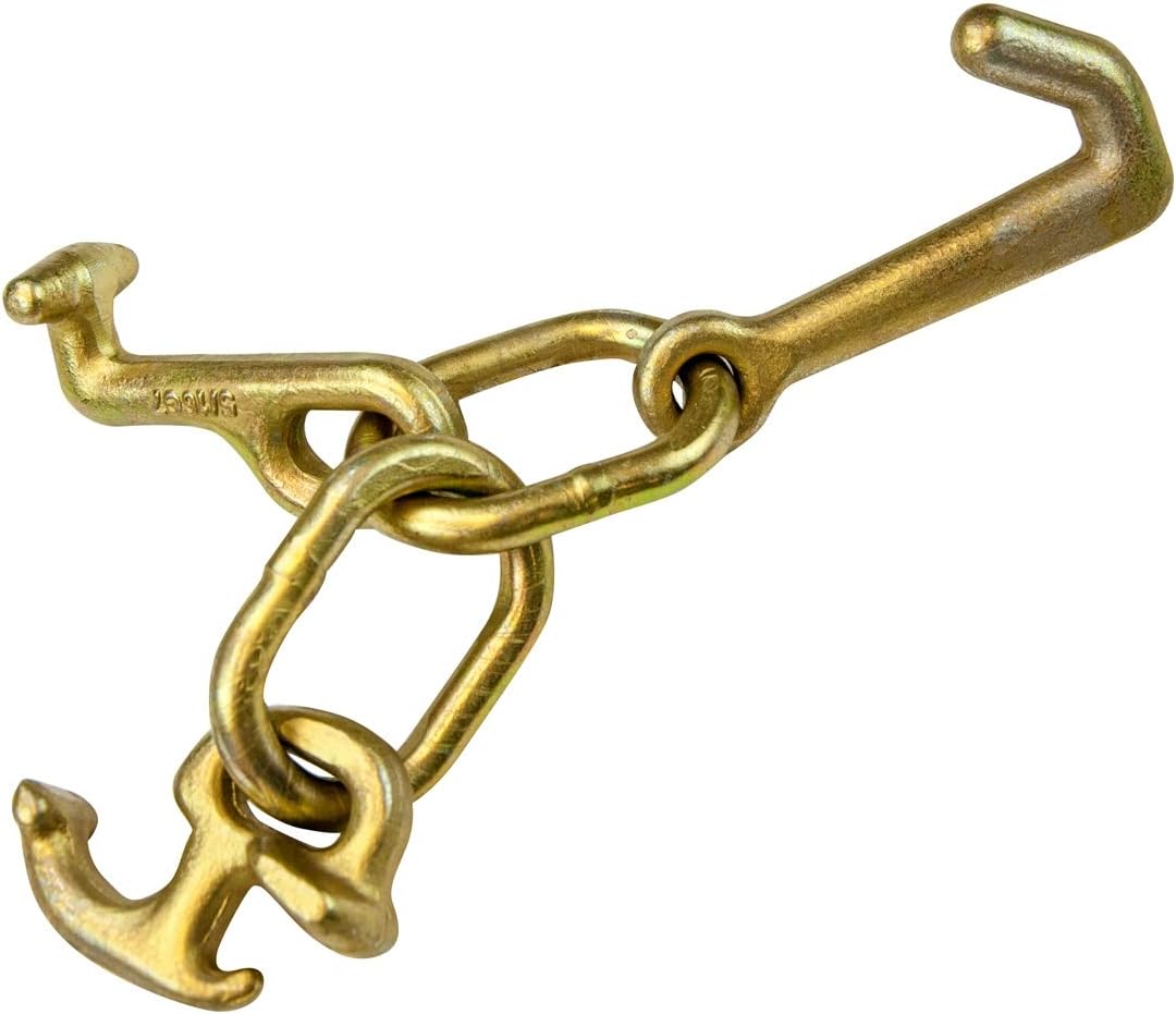 VULCAN Johnstown Tow Chain Universal RTJ Cluster - Grade 70 Chain - 8 Foot - 4,700 Pound Safe Working Load Pack of 2