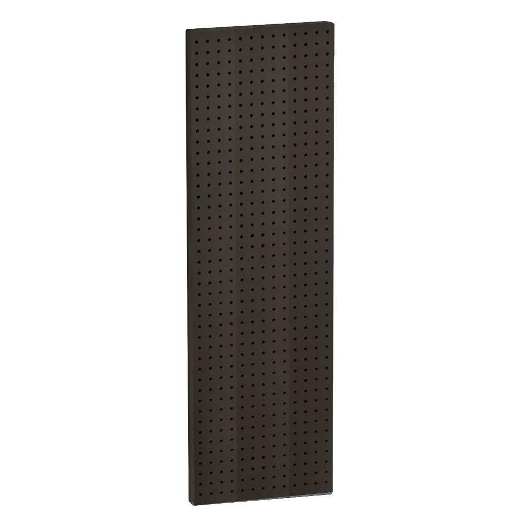 Azar 771344-BLK Pegboard 1-Sided Wall PANEL, Black Solid Color, 2-Pack