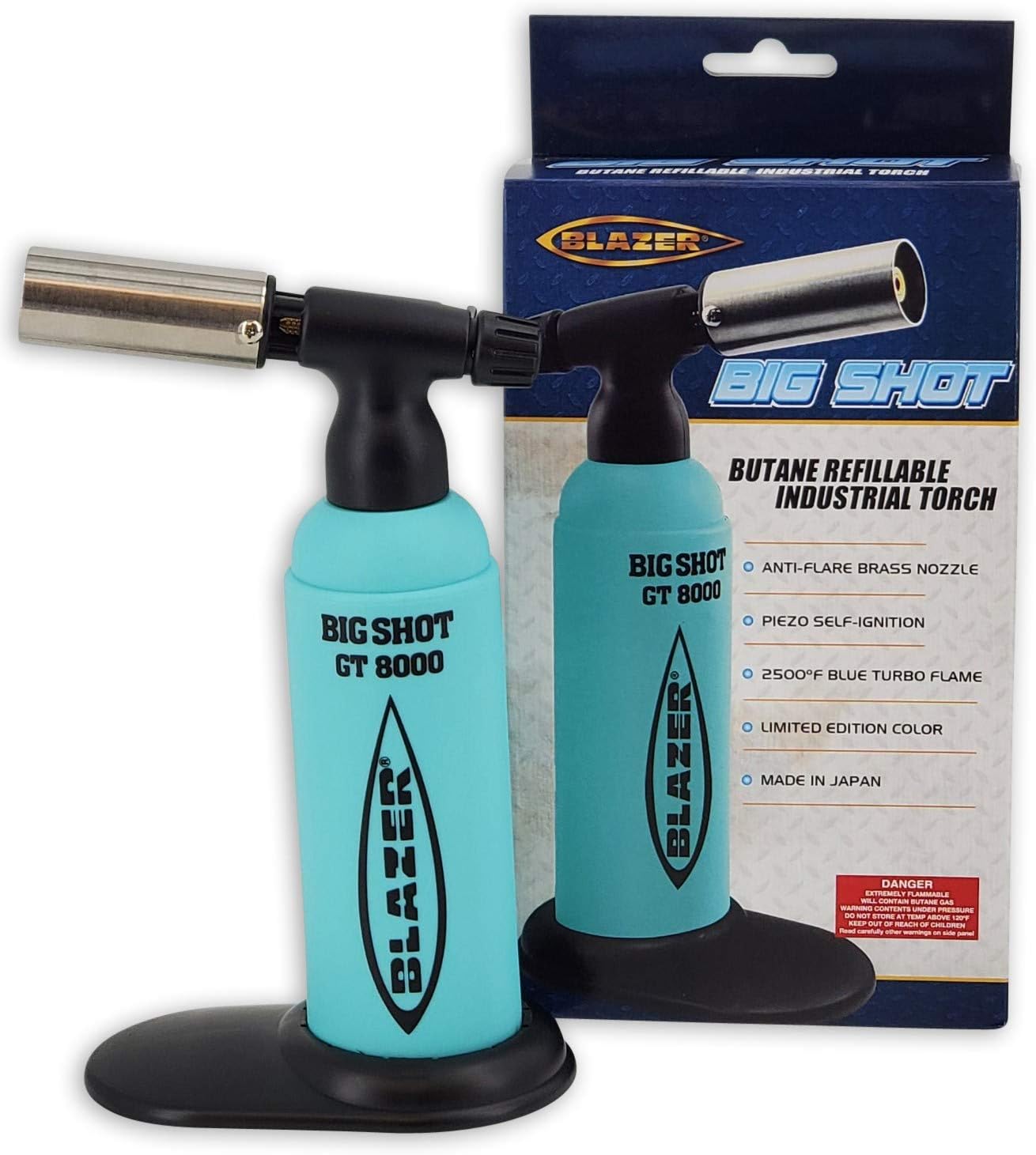 Teal with Black Blazer Big Shot Limited Edition Butane Industrial Torch 2020