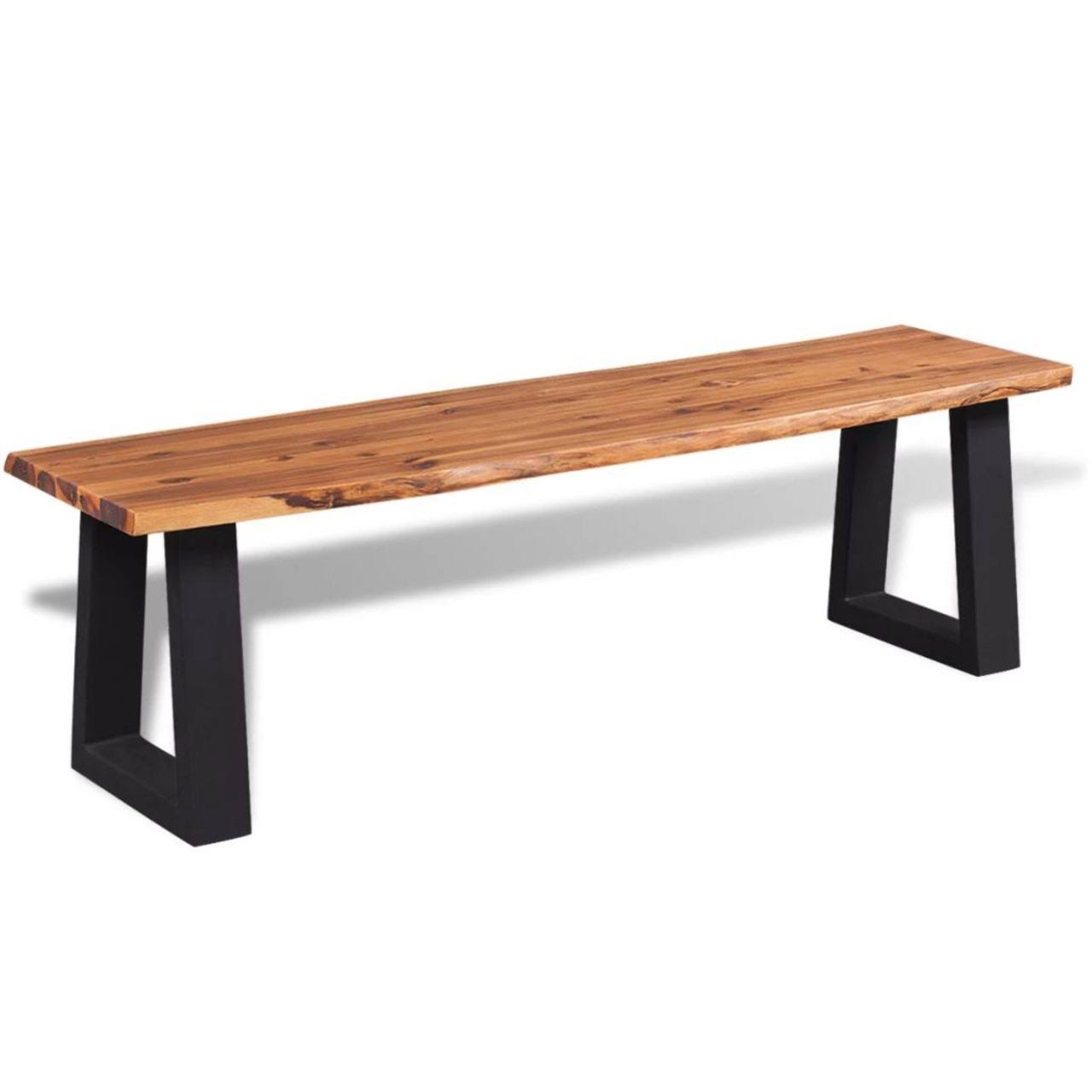 vidaXL Bench Solid Acacia Wood 57.1x22