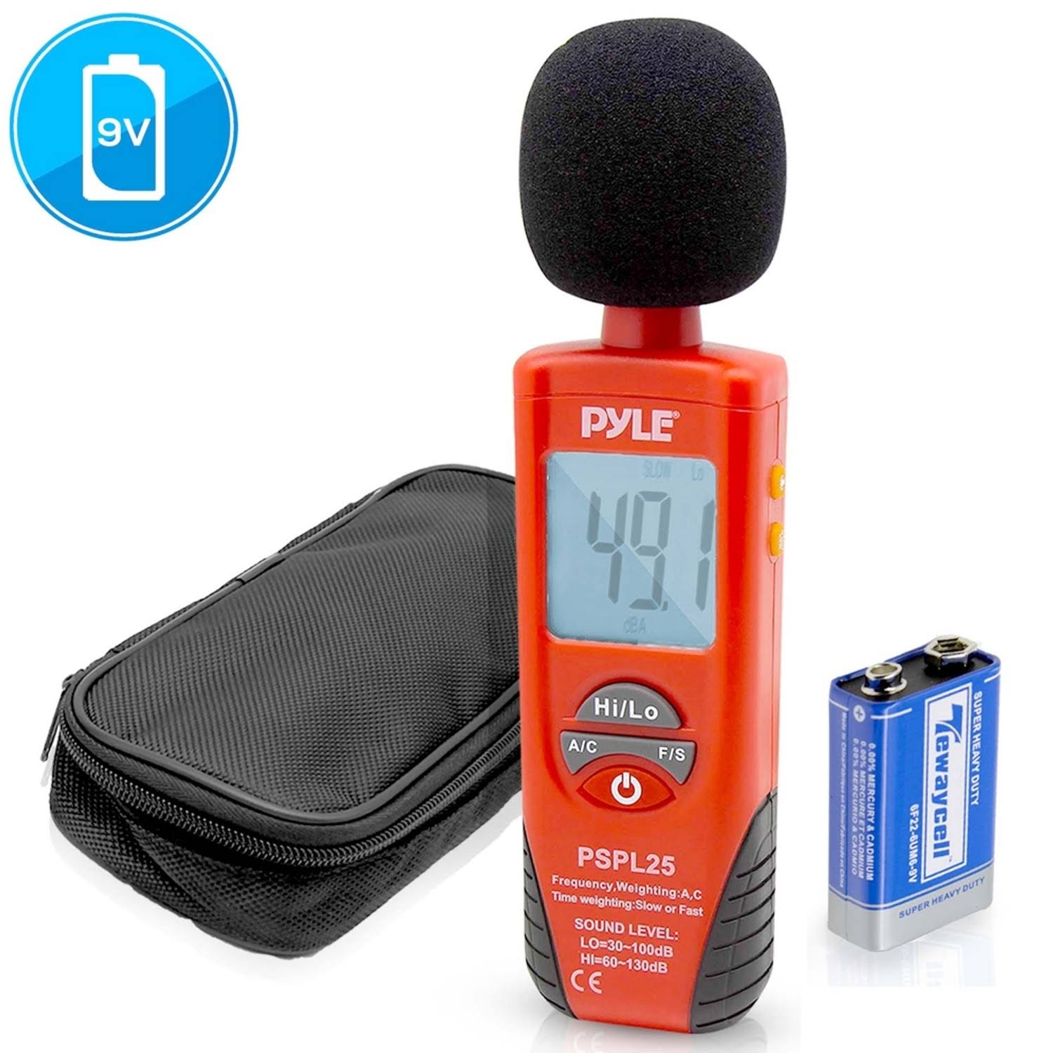 Pyle Pspl25 Sound Decibel Level Meter w/ A u0026 C Frequency Weighting (2 Pack)