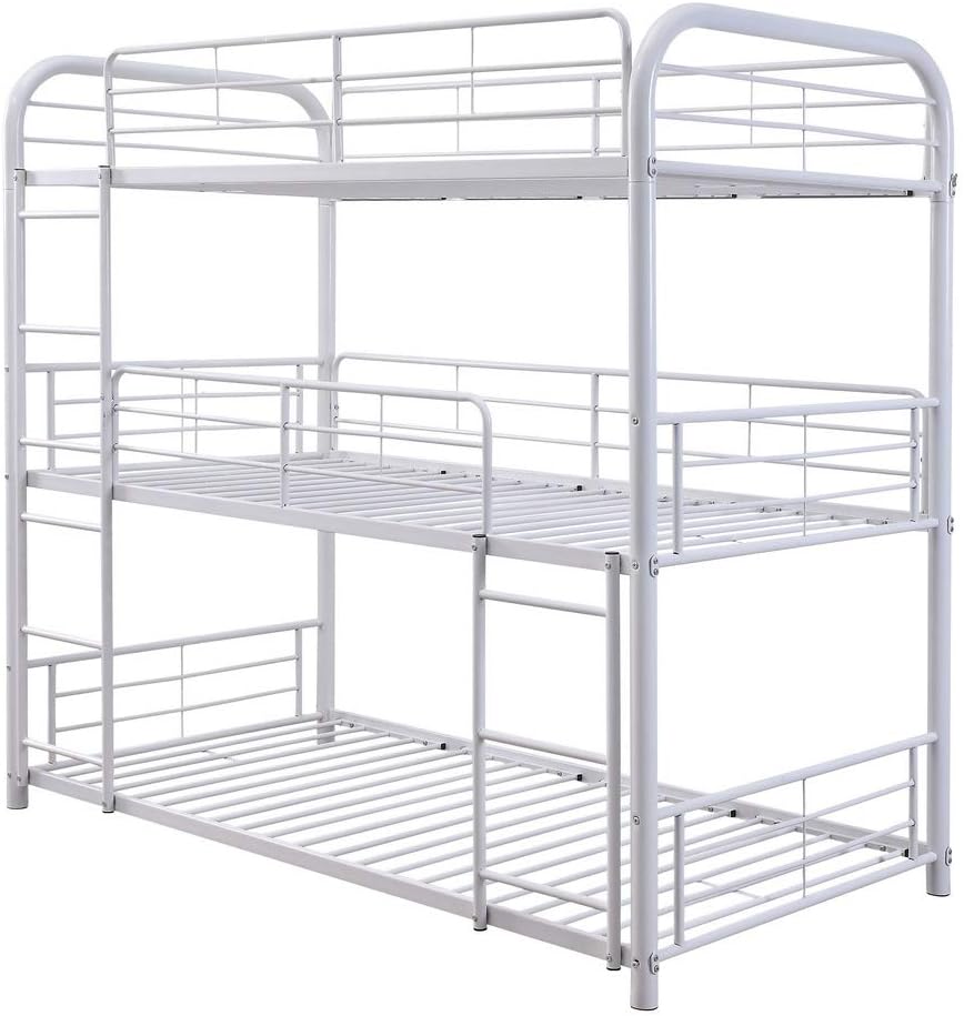 ACME Cairo Triple Bunk Bed - Full - - White