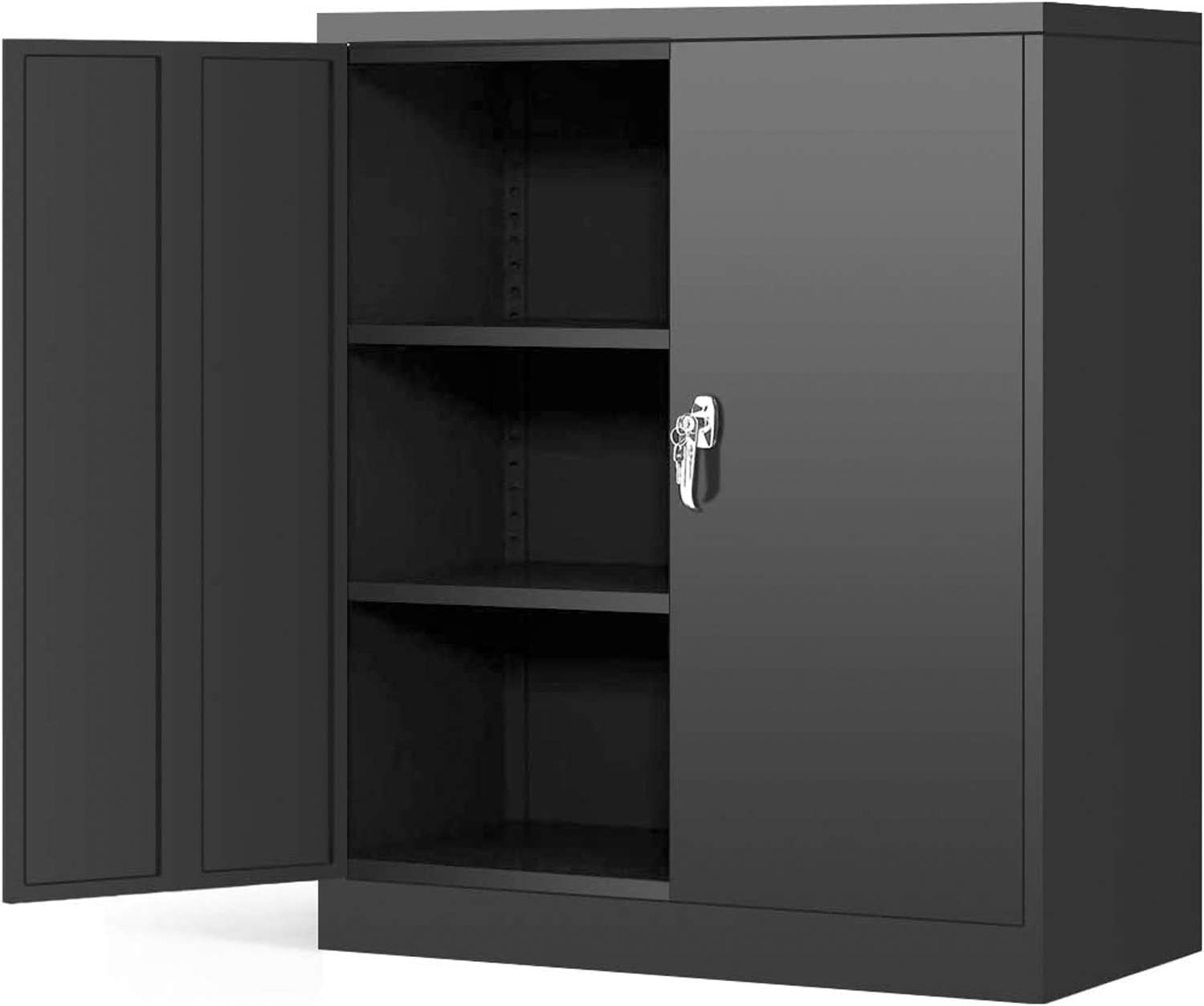 GREATMEET Metal Storage Cabinet with Locking Doors and 4 Adjustable Shelves,72