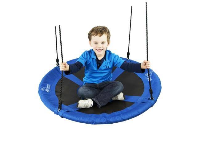 Squirrel Products Flying Squirrel Giant Rope Swing - 40x22 Saucer Tree Swing- Additions u0026 Replace...