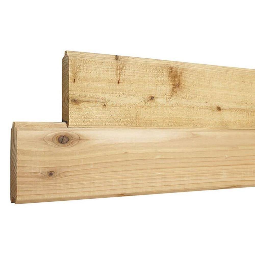 1 in. x 4 in. x 8 ft. Knotty Cedar Tongue and Groove Siding 6-Pack