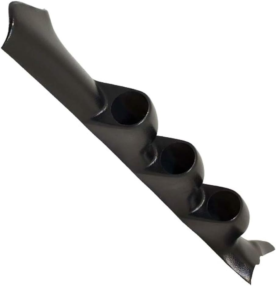 GlowShift Black Triple Pillar Gauge Pod Compatible with Subaru Impreza WRX STI 2002-2007 - ABS Plastic - Mounts (3) 2-1/16