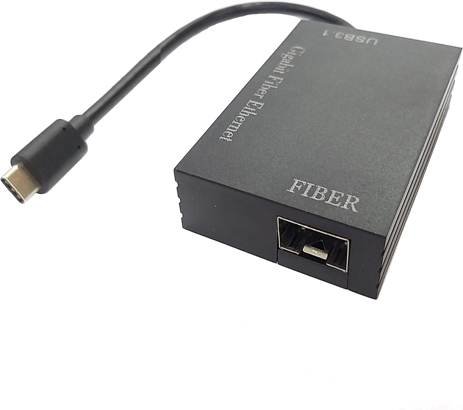 HINYSENO Type-C to SFP Gigabit Fiber Ethernet Adapter 10/100/1000Mbps RJ-45 Type C Gigabit Ethernet Network Card Pack of 2