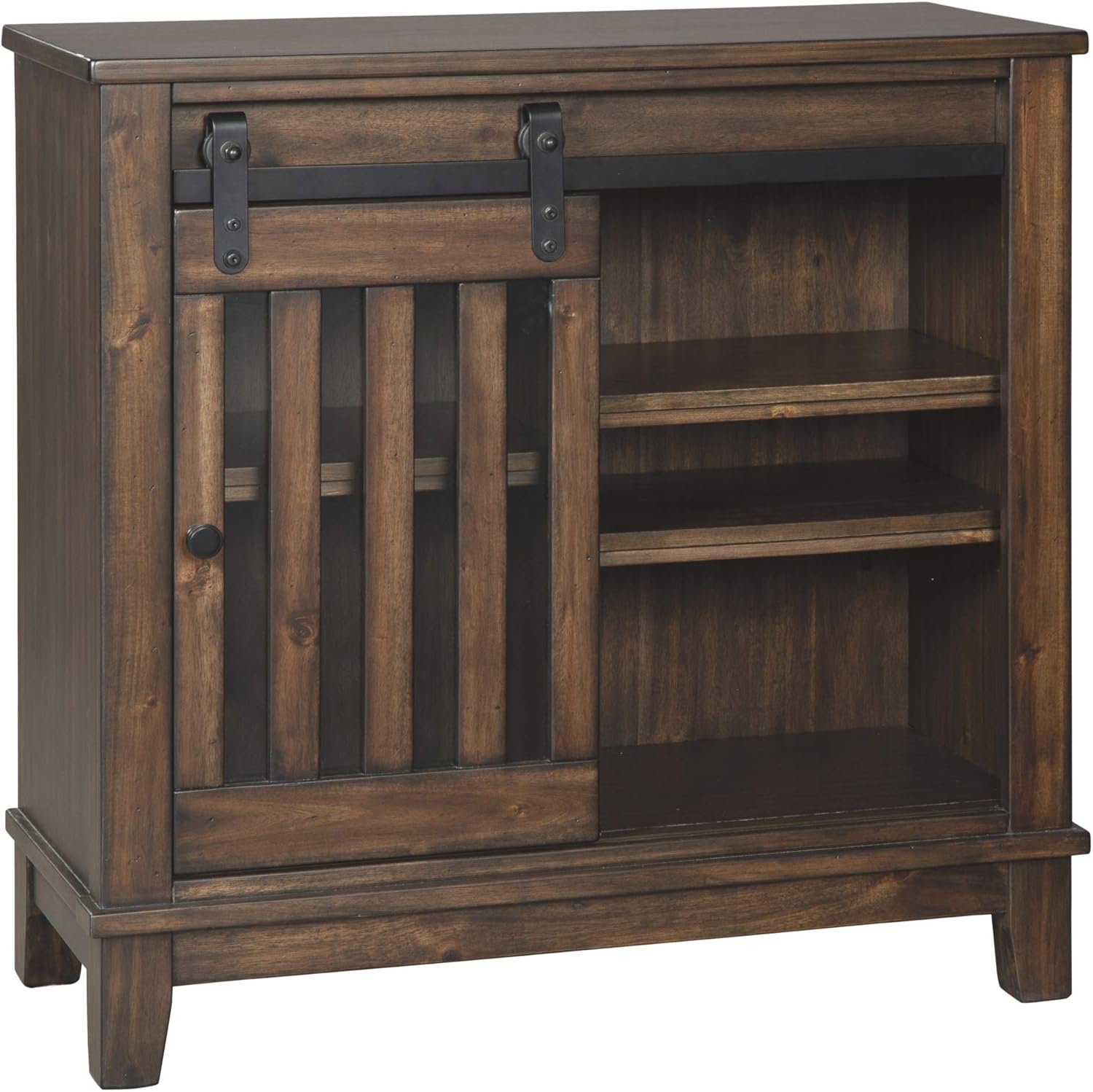 Signature Design by Ashley Brookport Accent Cabinet with Open-Slat Door, Brown