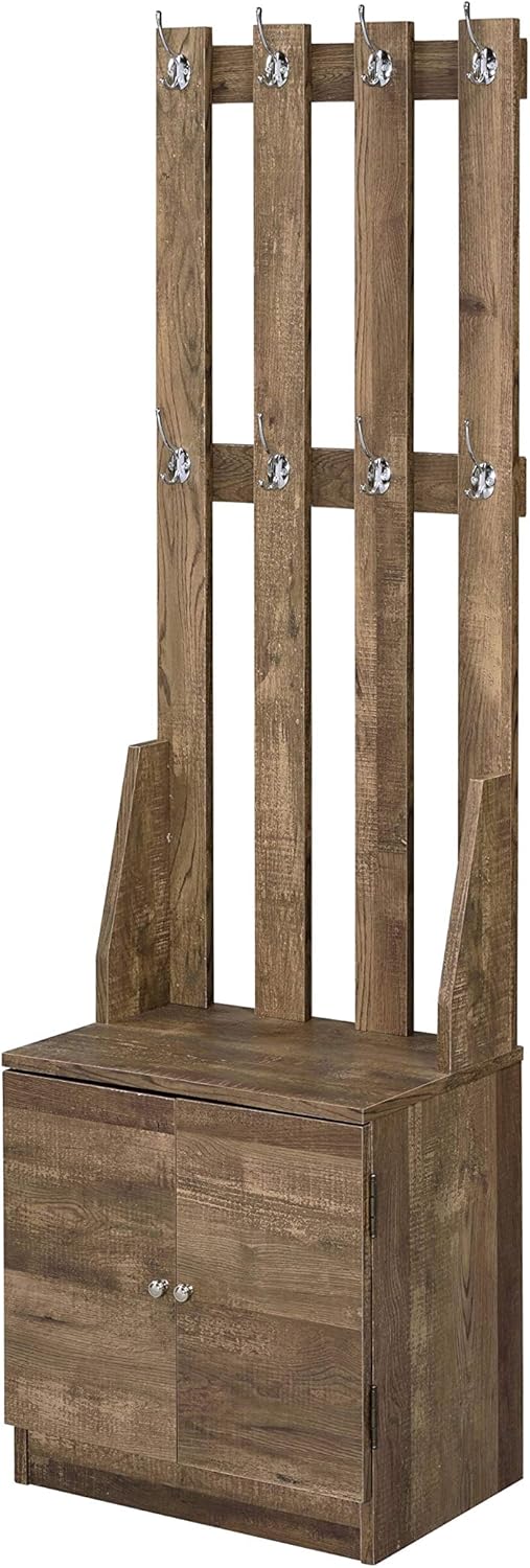 Acme Furniture Sanuye Hall Tree, Weathered Oak