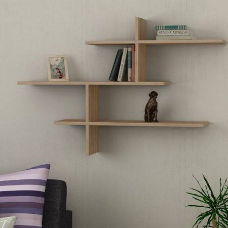 Mckelvy 3 Piece Modern Accent Shelf Ivy Bronx Finish: Oak
